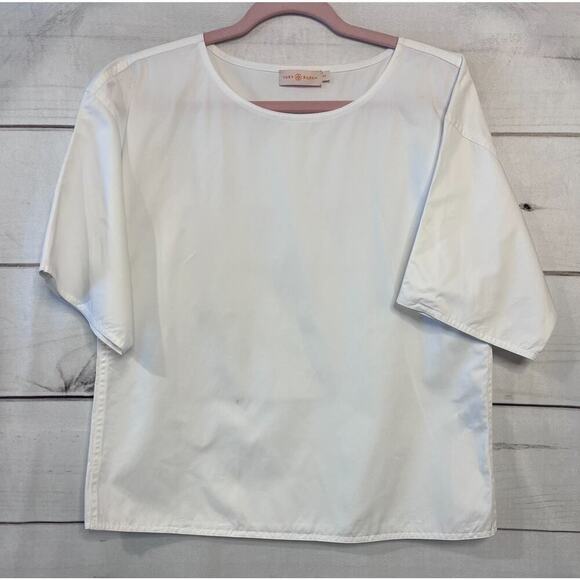 Tory Burch White Blouse (With Flaws) Size S/P Classic Crisp - Picture 1 of 8